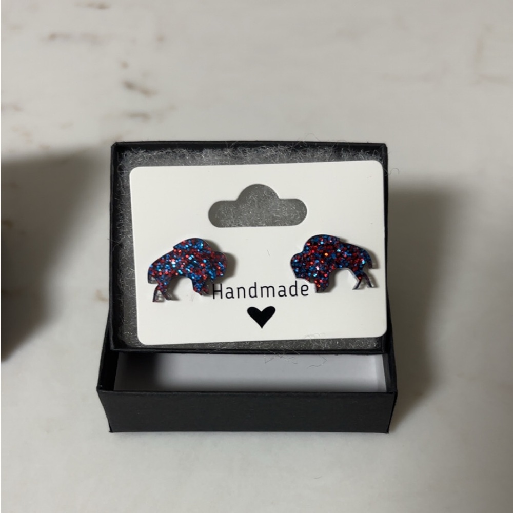 Buffalo bills kids earrings